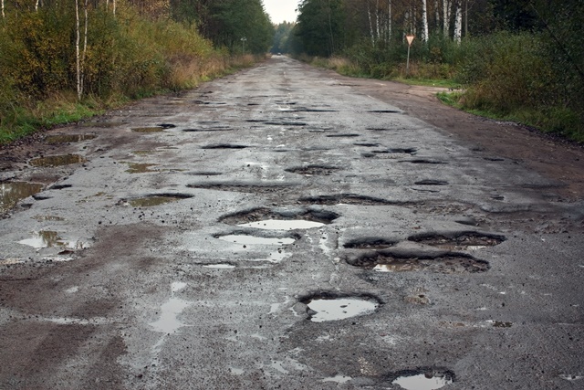 Evidence for Road damage near Palm Beach Road